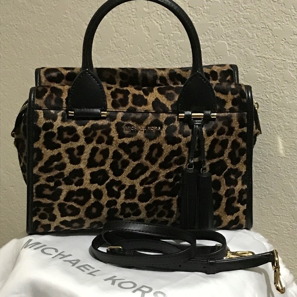 MICHAEL KORS Geneva Satchel Hair Calf Handbag - Picture 5 of 13